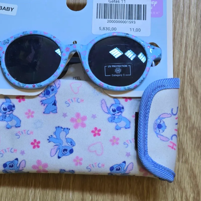 Gafas de Stich redondas con estuche