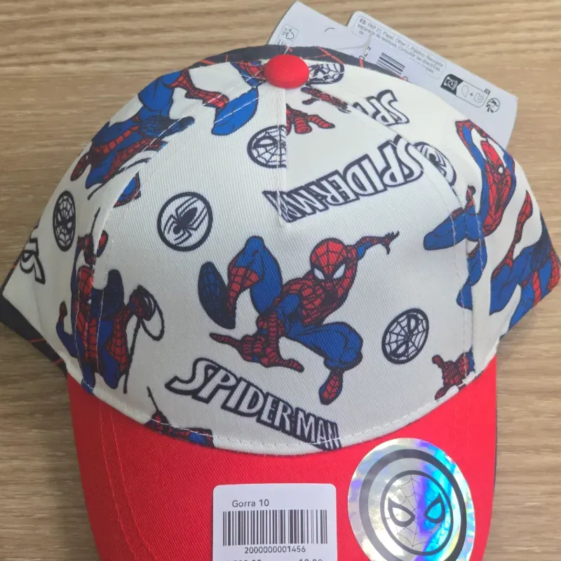Gorra de Spiderman color blanco