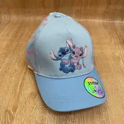 Gorra de Stitch y Angel color azul 