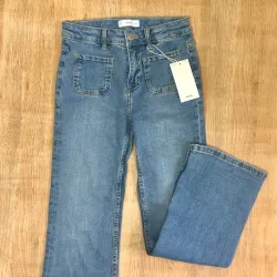 Jean Mango con bolsillos al frente 