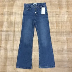 Jeans Flare Mango de mezclilla