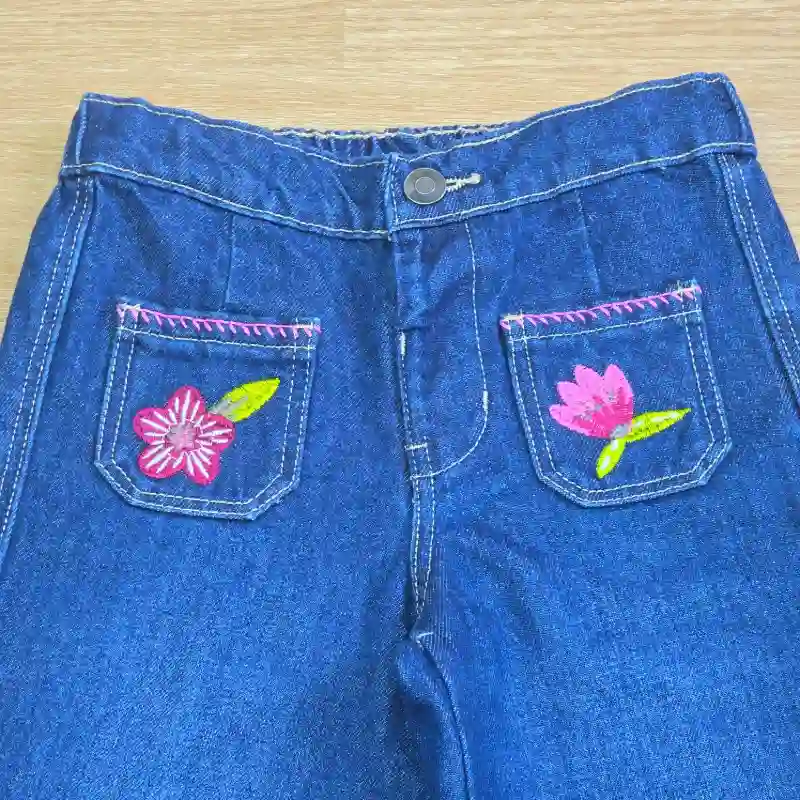 Jeans Wide leg azul
