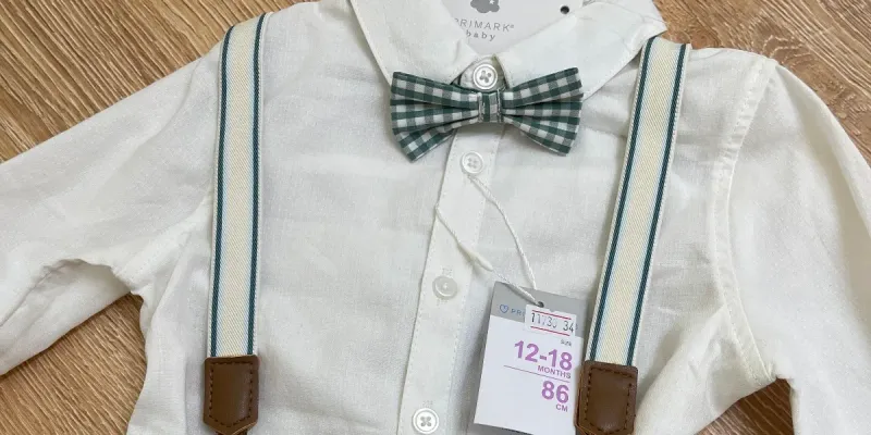 Juego de short con tirantes y camisa 
