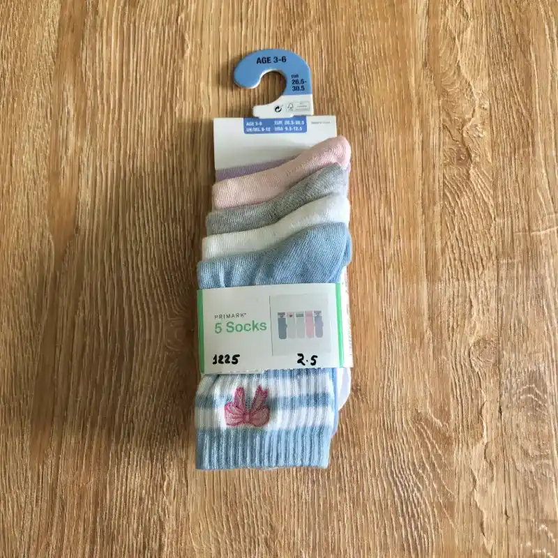 Pack de 5 pares de medias de colores