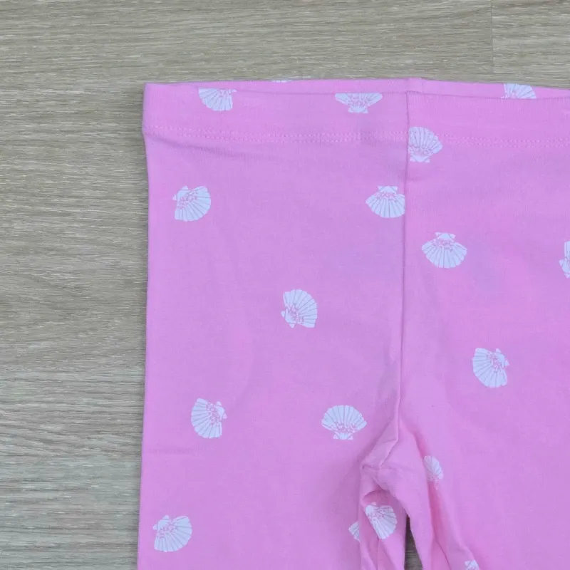 Leggin corto color rosado con conchas