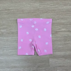 Leggin corto color rosado con conchas
