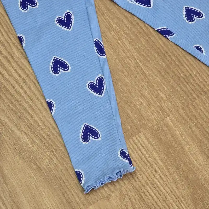 Leggin de Canalé azul con corazones