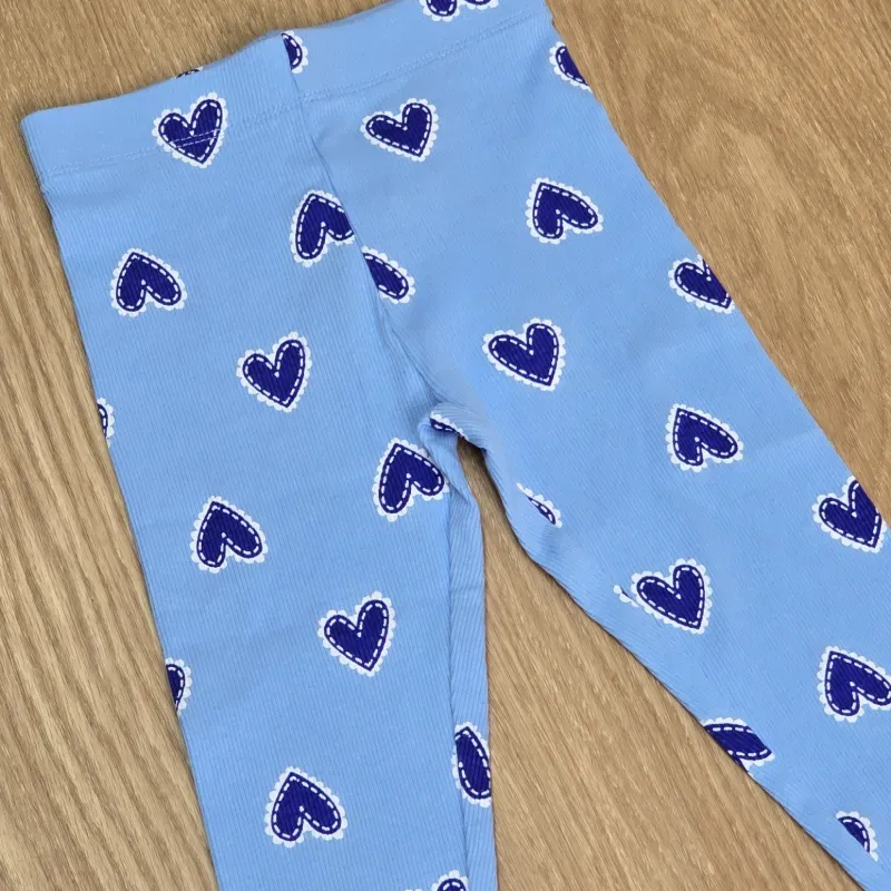 Leggin de Canalé azul con corazones