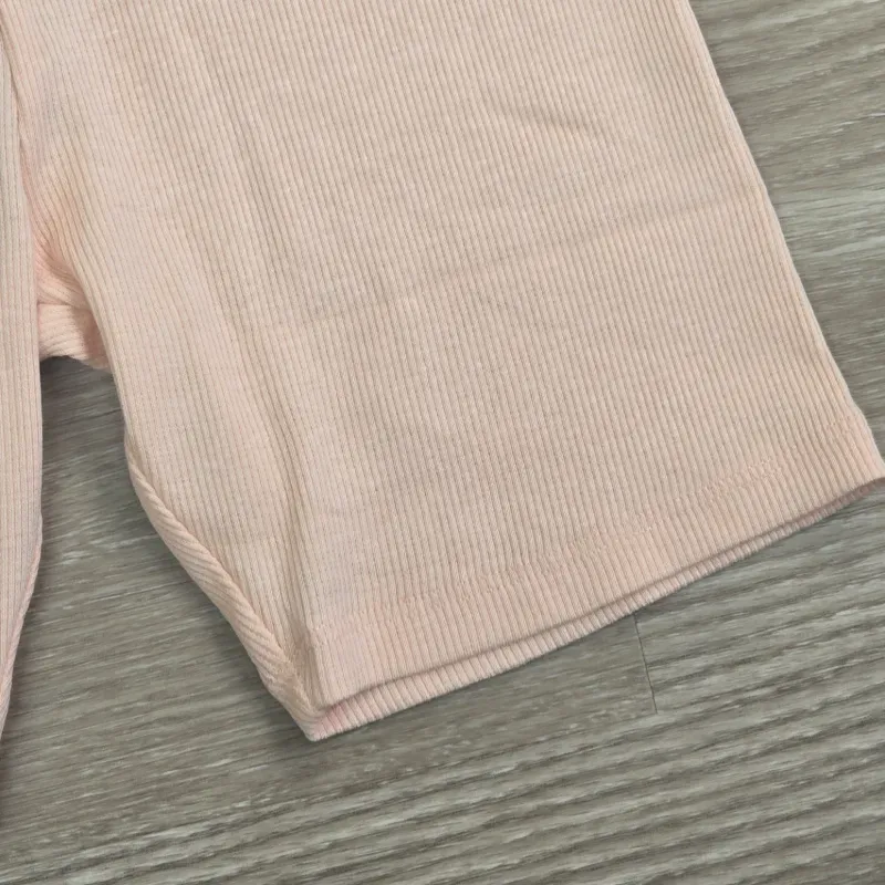 Leggin tela Canalé color naranja