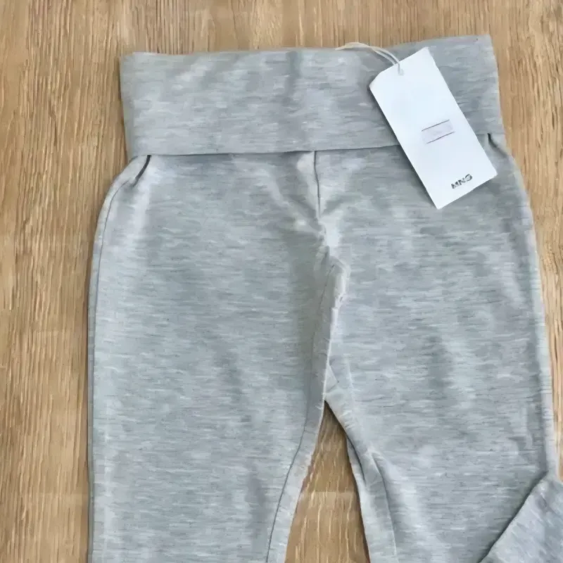 Legging Mango de pata ancha color gris