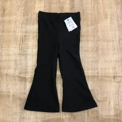 Leggings de patas anchas color negro