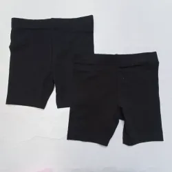 Leggins cortos color negro 