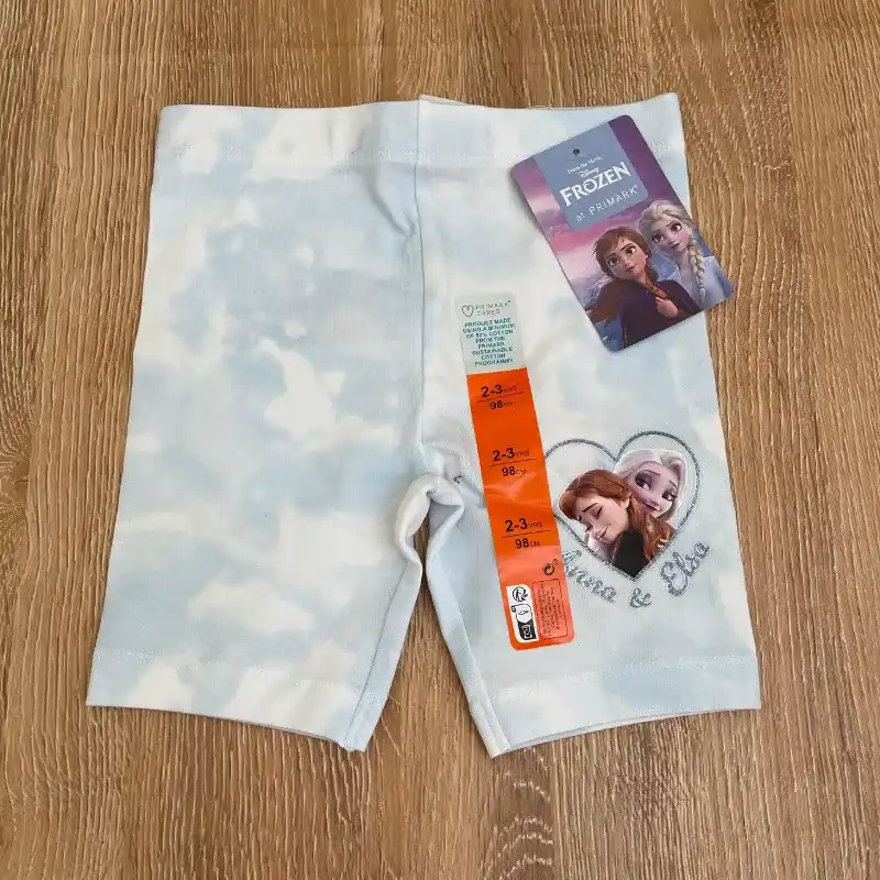 Leggins de Anna y Elsa color azul claro 