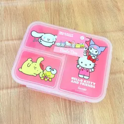 Lonchera "Hello Kitty and Friends" color rosado 