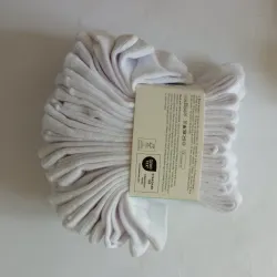 Pack de 10 pares de medias blancas largas