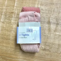 Medias pantys se canalé color rosado 