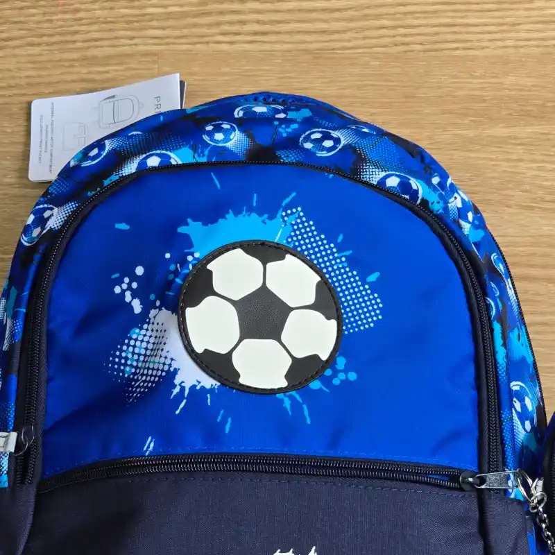 Mochila azul de Fútbol