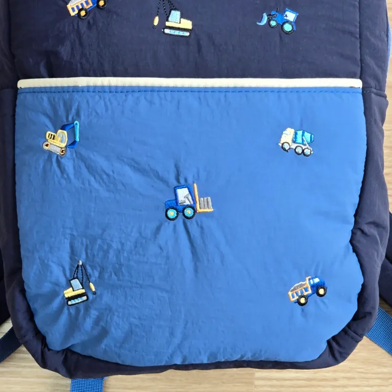 Mochila color azul Construcción