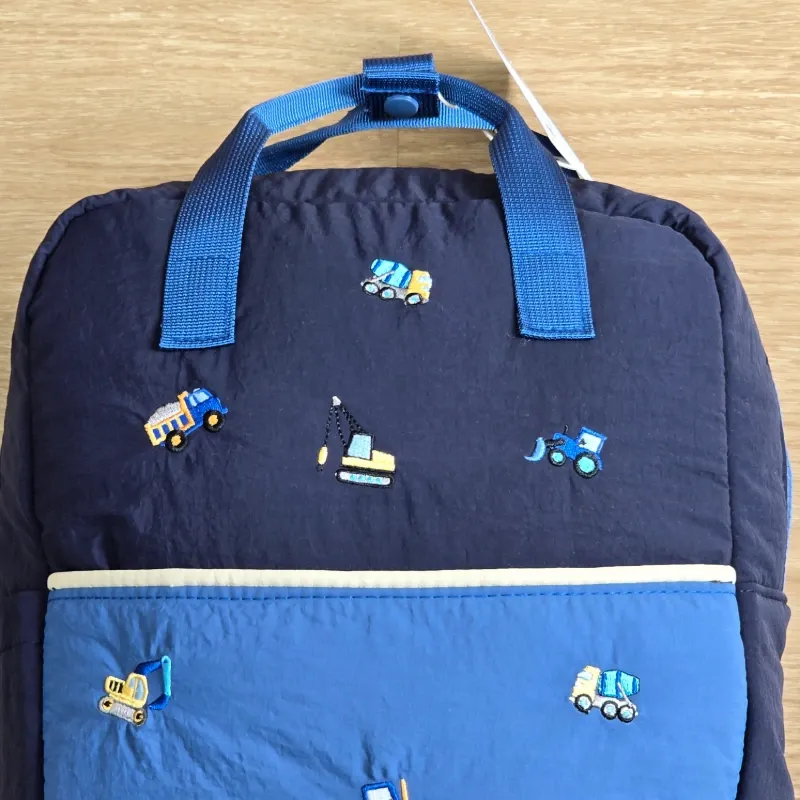 Mochila color azul Construcción