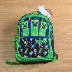 Mochila color verde de Minecraft