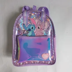 Mochila de color violeta de Stitch 