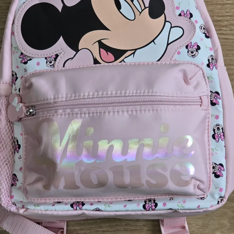 Mochila rosa y blanco de Minnie Mouse