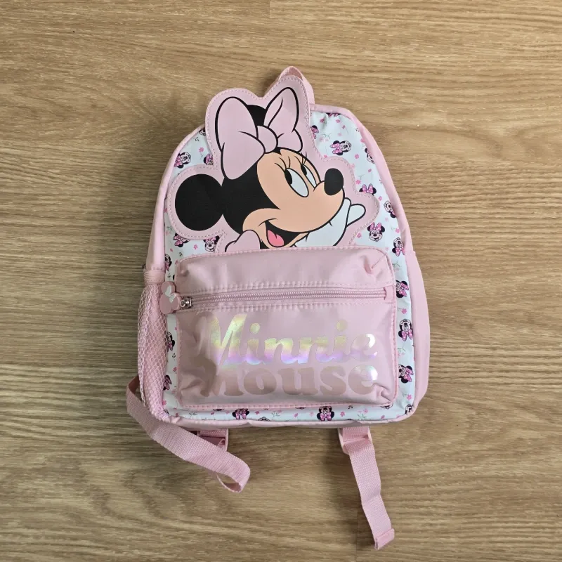 Mochila rosa y blanco de Minnie Mouse