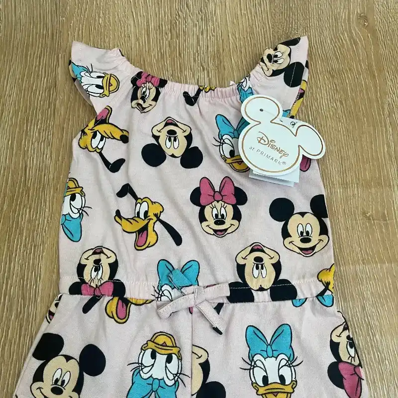 Mono color rosado con Minnie y Daysi 