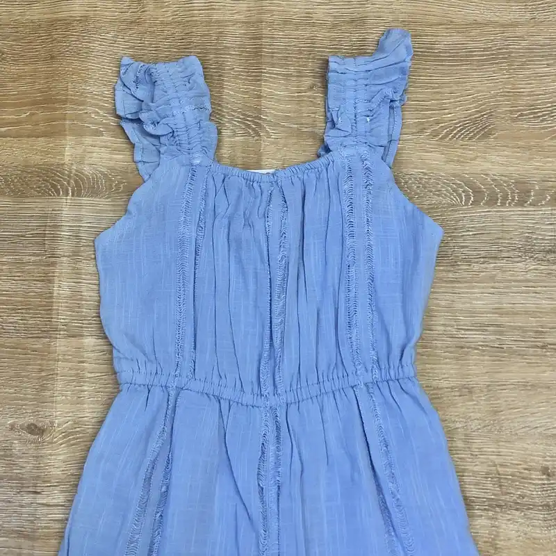 Mono de patas largas color azul