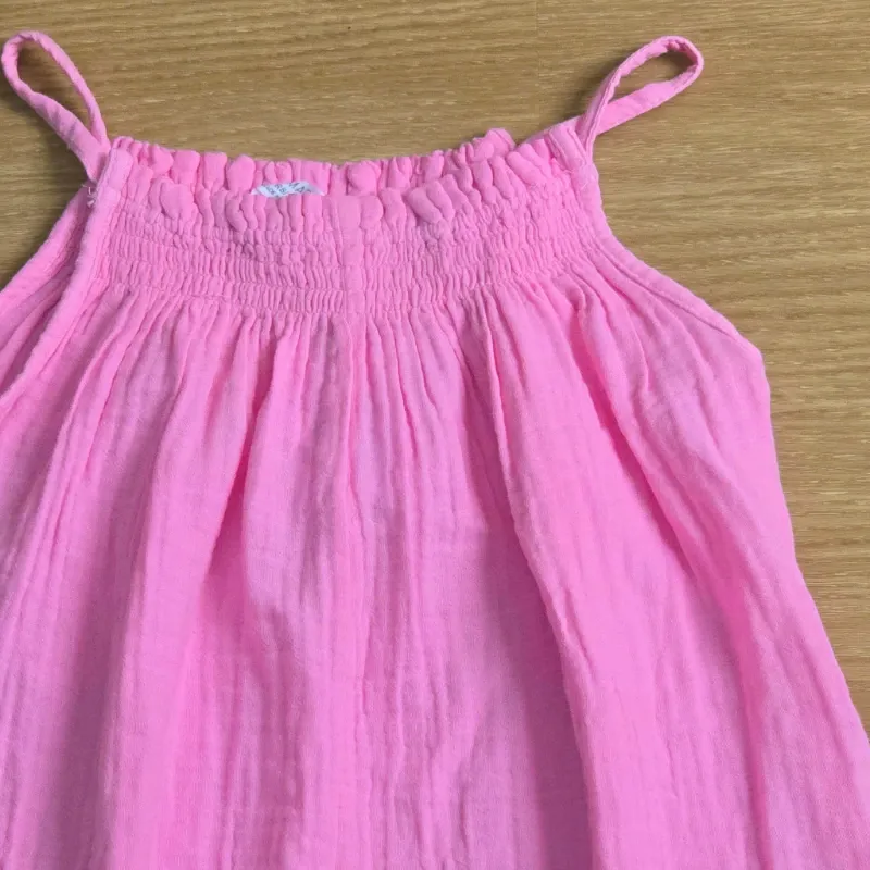 Mono Short color rosado de Tela estilo Hilo