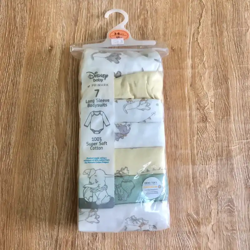 Pack de 3 bodys de mangas largas con Dumbo