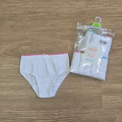 Pack 10 blumer color blanco con encajes de colores