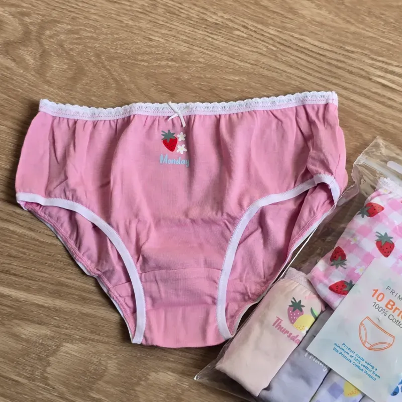 Pack 10 Blumer con los dias de la semana