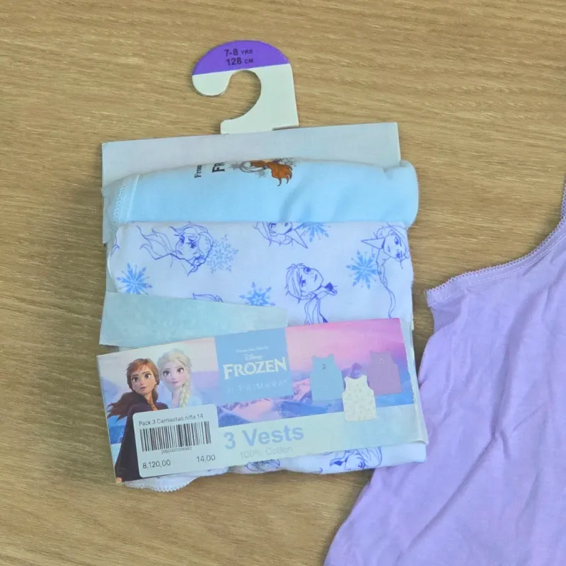 Pack 3 Camisetas de Frozen