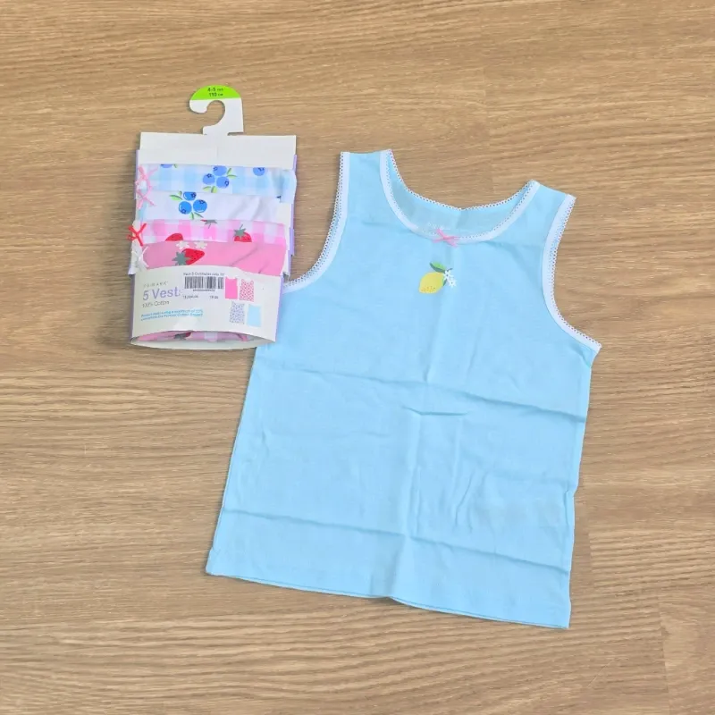 Pack 5 camisetas de frutas variadas