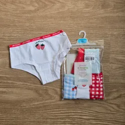 Pack 6 Blumer con diseño de fresita