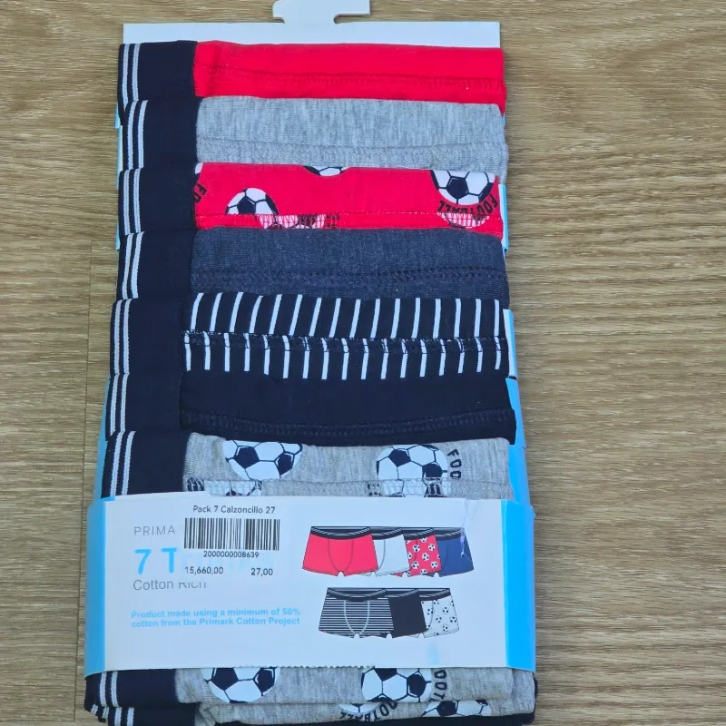 Pack 7 Calzoncillos fútbol