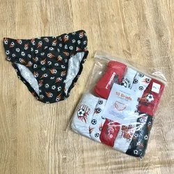 Pack de 10 calzoncillos con balones de fútbol 
