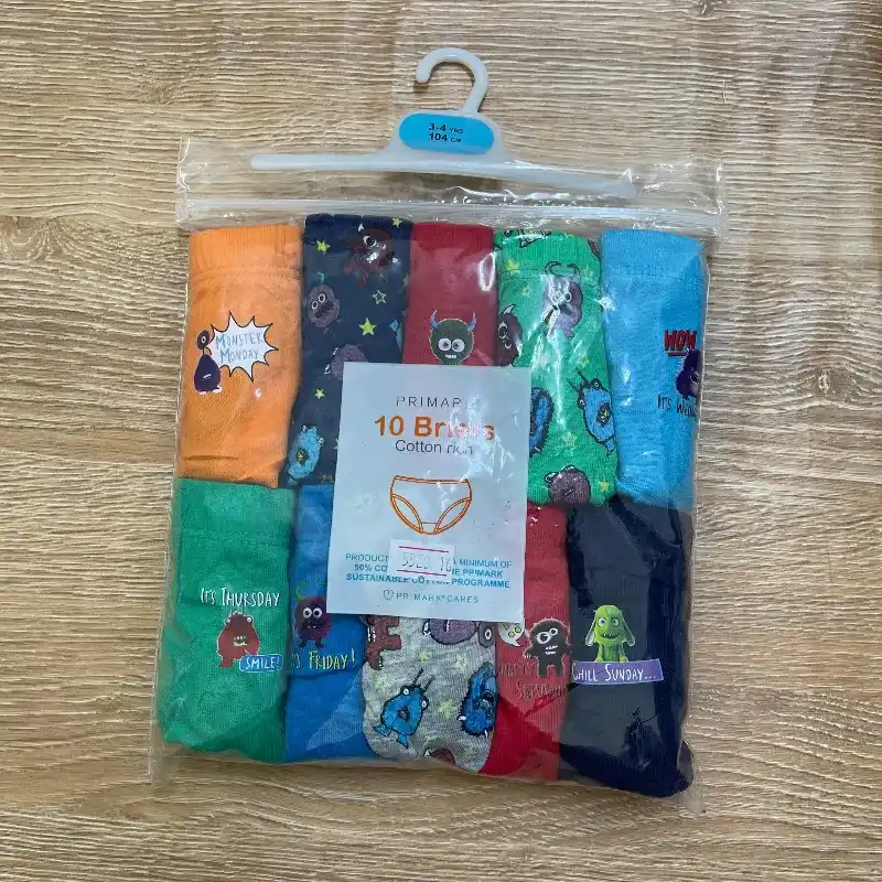Pack de 10 calzoncillos de monstruos 