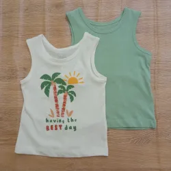 Pack de 2 camisetas color verde