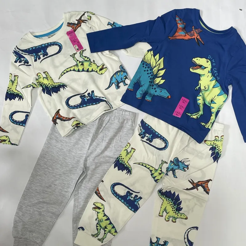 Pack de 2 conjuntos de pijamas de dinosaurios