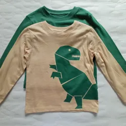 Pack de 2 enguatadas verde y dinosaurio 