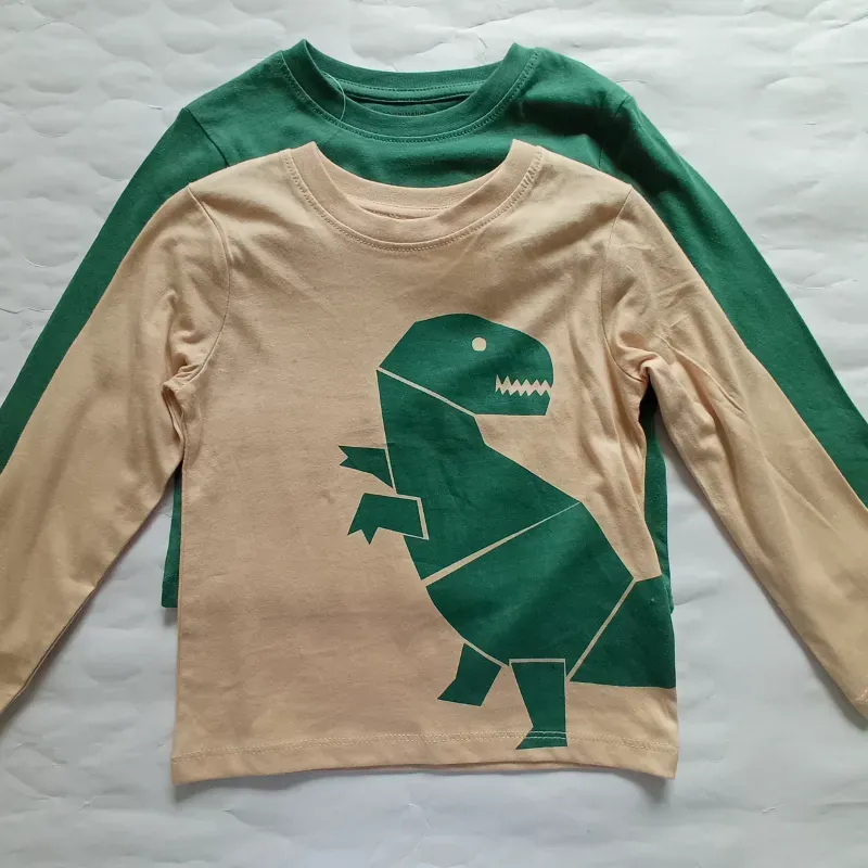 Pack de 2 enguatadas verde y dinosaurio 