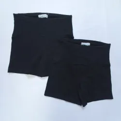 Pack de 2 leggins cortas con faja