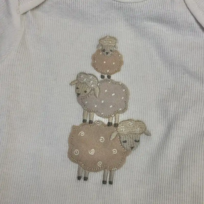 Pack de 3 bodies con ovejitas