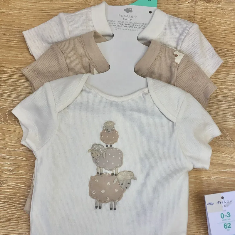 Pack de 3 bodies con ovejitas