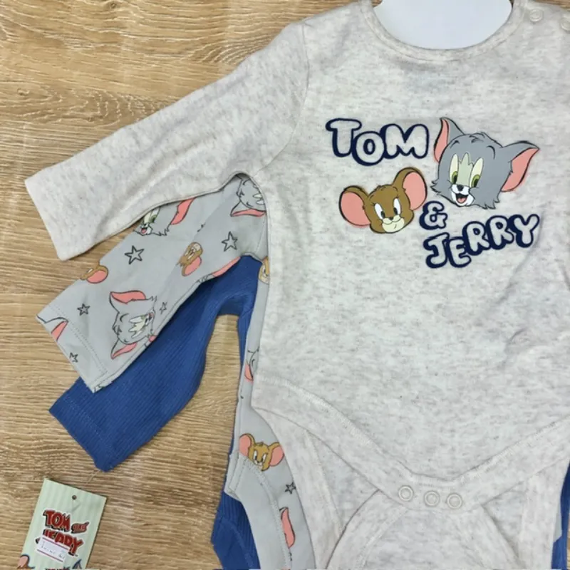 Pack de 3 bodys de Tom y Jerry