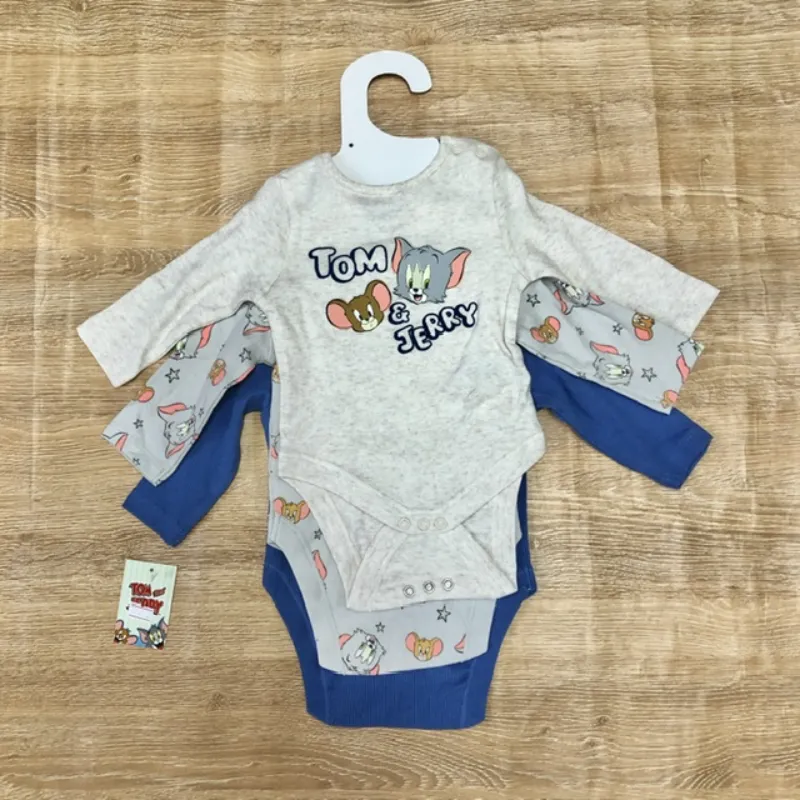 Pack de 3 bodys de Tom y Jerry