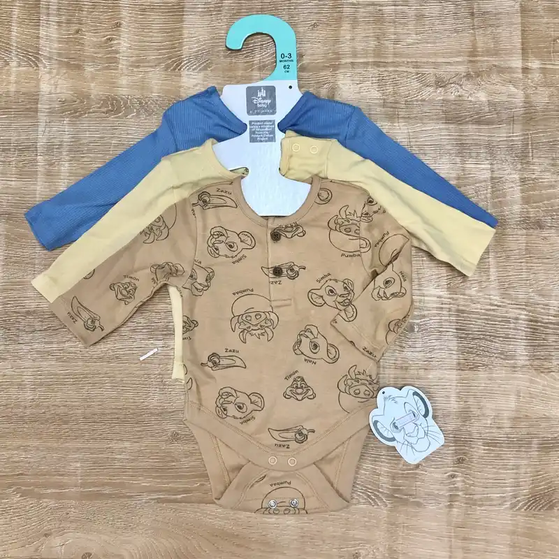 Pack de 3 bodys del Rey León 