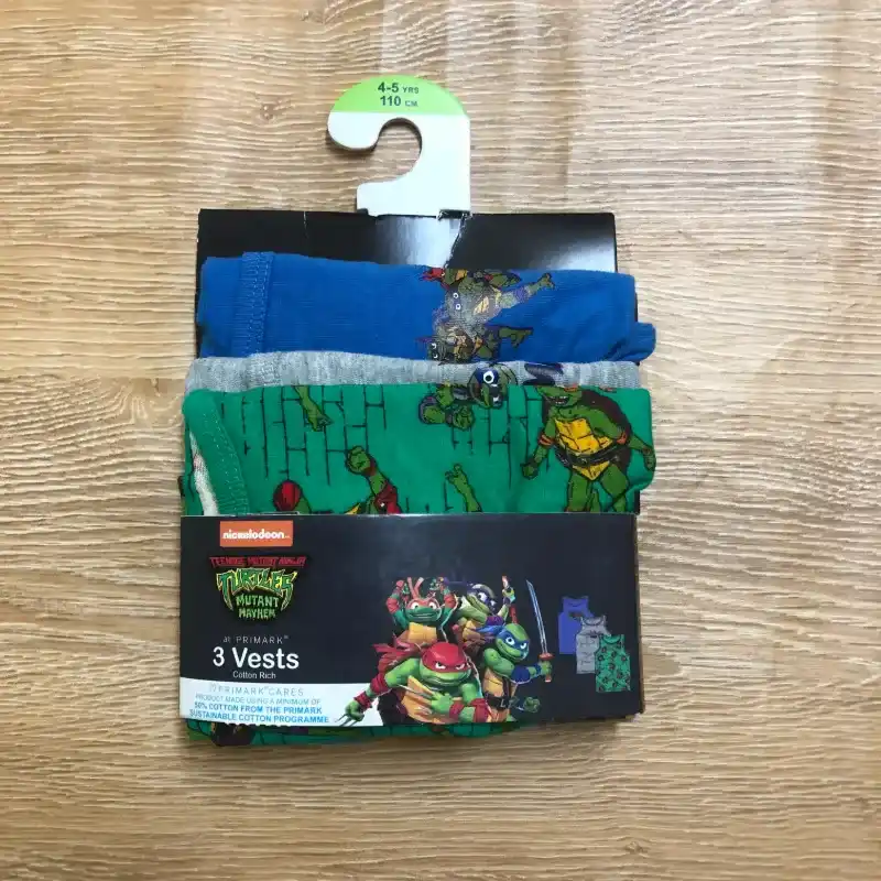 Pack de 3 camisetas con las Tortugas Ninja